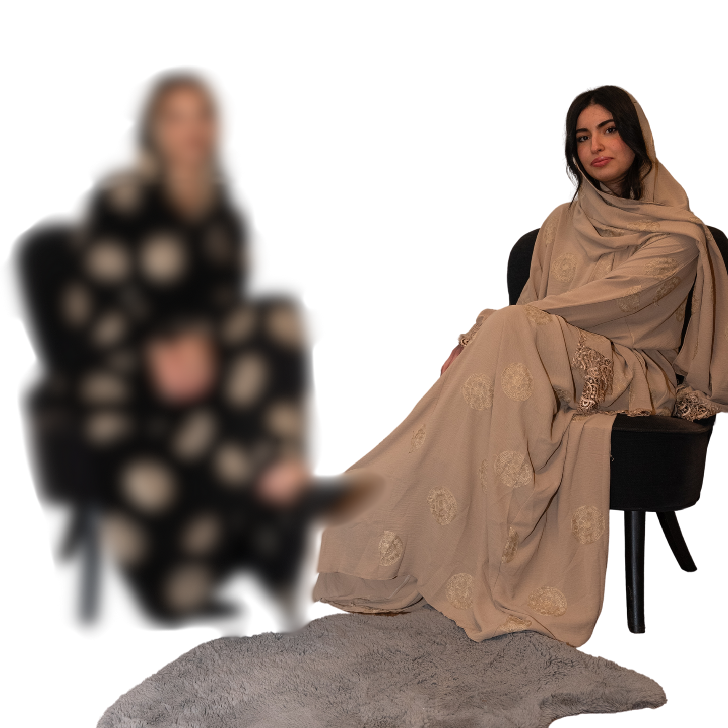 Circle Design Abaya